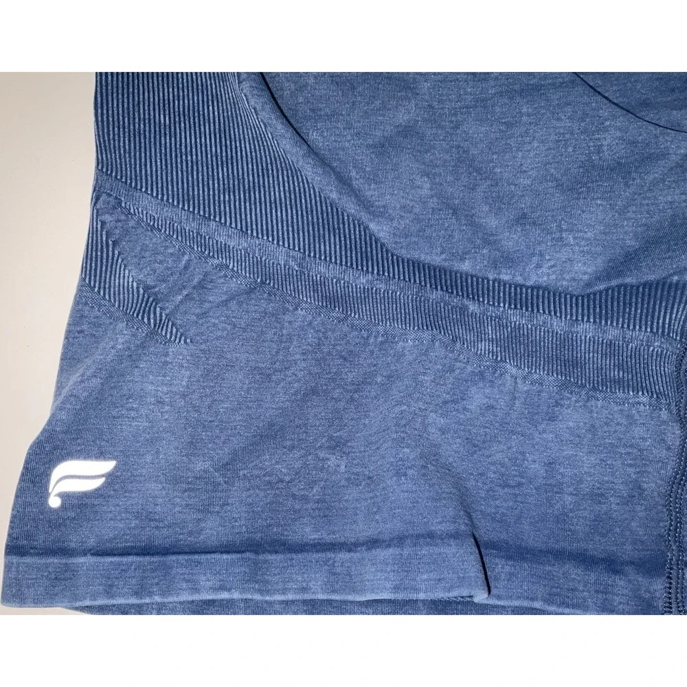 NWOT Women's Fabletics Sleek Seamless High Waisted‎ Sculpt Shorts Indigo Plus 3X - Picture 4 of 6